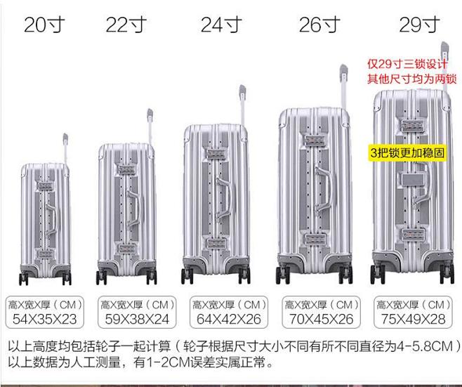 能装主机的拉杆箱是多少寸的