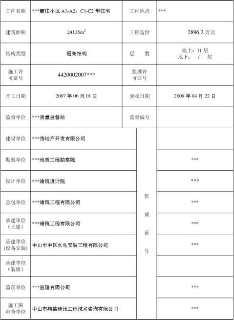 广州竣工验收消防备案