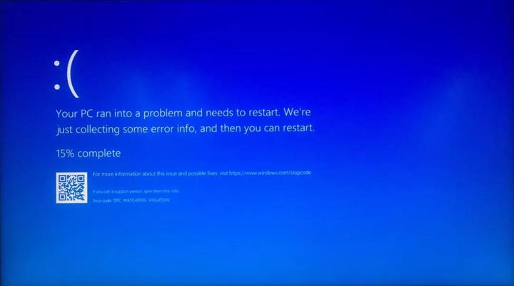 主机发生蓝屏